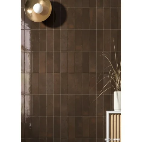 8435081436837 Brązowe Kafelki Hiszpańskie EQUIPE Bohemian Coffee Quartz EQ 32340 Płytka Cegiełka Połysk 6x18,6 cegiełki