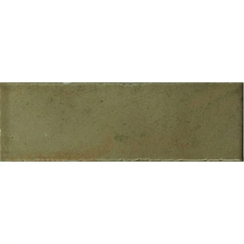 8435081436851 Hiszpańskie zielone kafelki EQUIPE Bohemian Bronze Green EQ 32342 Płytka Cegiełka Połysk 6x18,6 Cegiełki