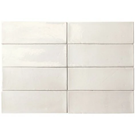 8435081436561 Białe Hiszpańskie Kafelki EQUIPE Miyako White Gloss EQ 32314 Płytka Ścienna Cegiełka Błyszcząca 5x15 G1