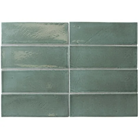 8435081436707 Hiszpańskie Kafelki Łazienkowe EQUIPE Miyako Oil Blue Gloss EQ 32328 Płytka Ścienna Cegiełka Błyszcząca 5x15