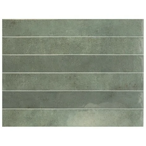 8435081430330 Hiszpańskie Kafelki Łazienkowe EQUIPE Verticale Oakmoss EQ 31928 Płytka Ścienna Cegiełka Połysk 5x40