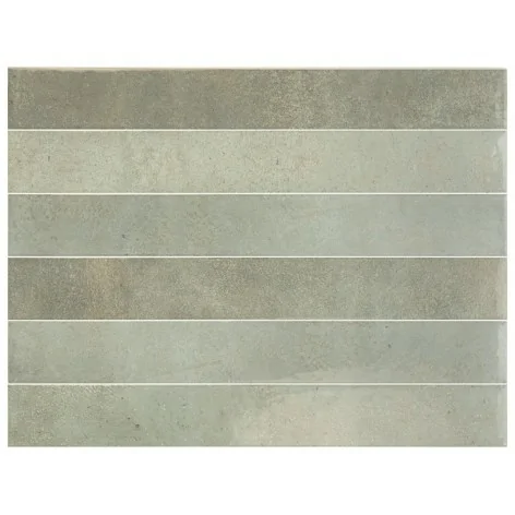 8435081430286 Hiszpańskie Kafelki do Łazienki EQUIPE Verticale Green Field EQ 31923 Płytka Ścienna Cegiełka Połysk 5x40