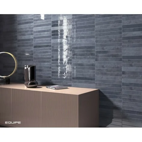 8435081430309 Hiszpańskie Kafelki do Łazienki EQUIPE Verticale Deep Royal EQ 31925 Płytka Ścienna Cegiełka Połysk 5x40