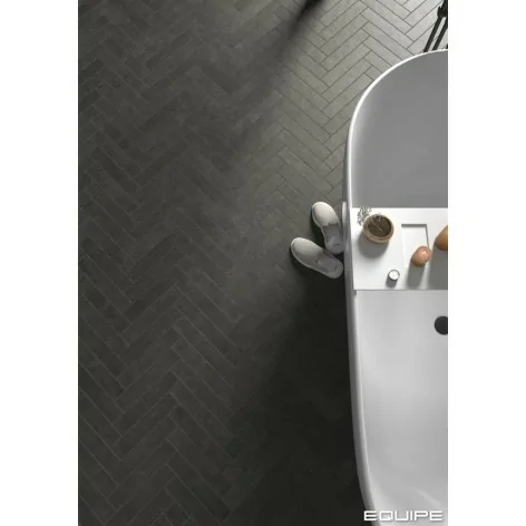 8435081413982 Hiszpańskie Kafelki Podłogowe Nero EQUIPE Stage Charcoal EQ 31386 Płytka Gresowa Cegiełka Mat. 6x30