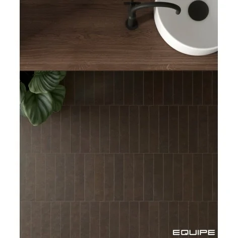 8435081413920 Hiszpańskie Kafelki Podłogowe EQUIPE Stage Brown EQ 31381 Płytka Gresowa Cegiełka Mat. 6x30