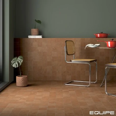 8435081414026 Hiszpańskie kafelki podłogowe EQUIPE Stage Terracotta EQ 31390 Płytka Gresowa Cegiełka Mat. 10x10