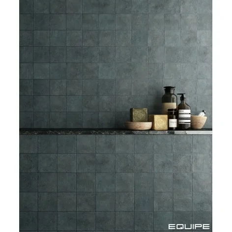 8435081414033 Hiszpańskie kafelki podłogowe EQUIPE Stage Denim EQ 31391 Płytka Gresowa Cegiełka Mat. 10x10 niebieskie