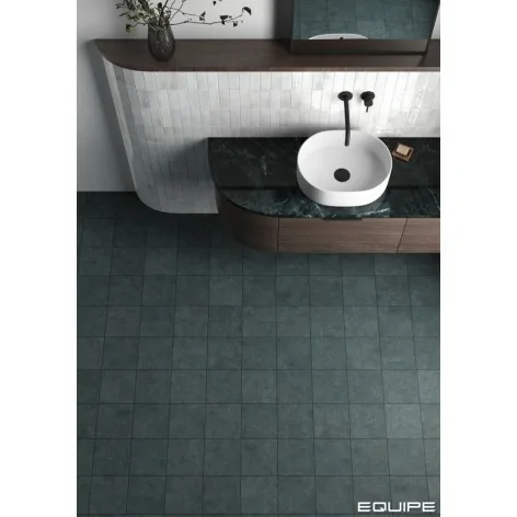 8435081413838 Hiszpańskie kafelki podłogowe EQUIPE Stage Denim EQ 31372 Płytka Gresowa Cegiełka Mat. 20x20 niebieskie