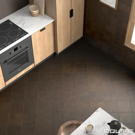 8435081413890 Hiszpańskie kafelki podłogowe EQUIPE Stage Brown EQ 31378 Płytka Gresowa Cegiełka Mat. 20x20 brązowe brąz
