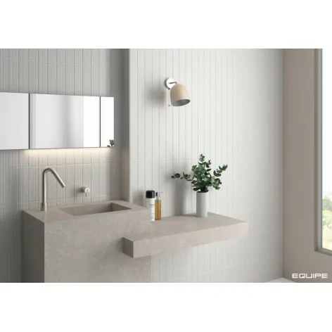 8435081437117 EQUIPE Lumina White Alyssum matt EQ 32368 Płytka Cegiełka Ścienna Matt. 6x24,6 hiszpańskie kafelki łazienka