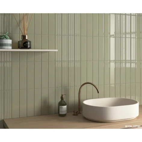 8435081437568 EQUIPE Lumina Rivia Lichen EQ 32413 Płytka Cegiełka Ścienna Błyszcząca 6x24,6 Hiszpańskie kafelki strukturalne