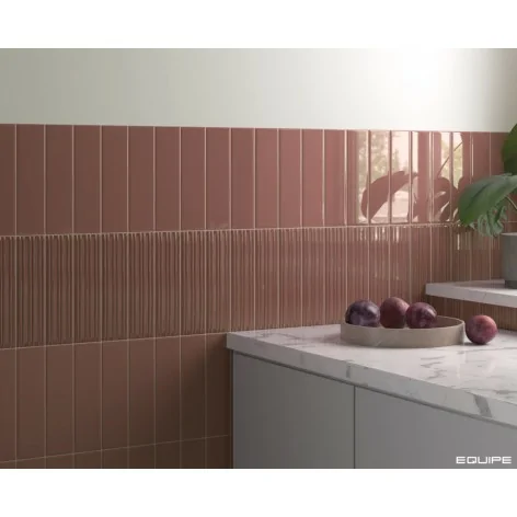 8435081437193 EQUIPE Lumina Rivia Roan Rouge MATT EQ 32377 Płytka Cegiełka Ścienna Matt. 6x24,6 Hiszpańskie kafelki