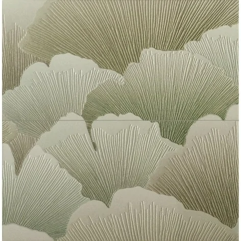 5900199285750 TUBĄDZIN (Domino) Biloba Dekor Ścienny 2-elementowy Mat+Połysk 61,8x60,8 DS-02-834-0618-0608-1-007