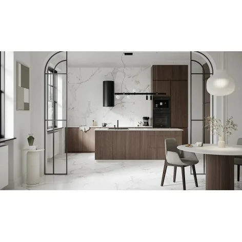 5901771125013 OPOCZNO NT1335-006-1 Calacatta Monet White Satin Rect 119,8x119,8 120x120 płytki marmurowe gresowe terakota