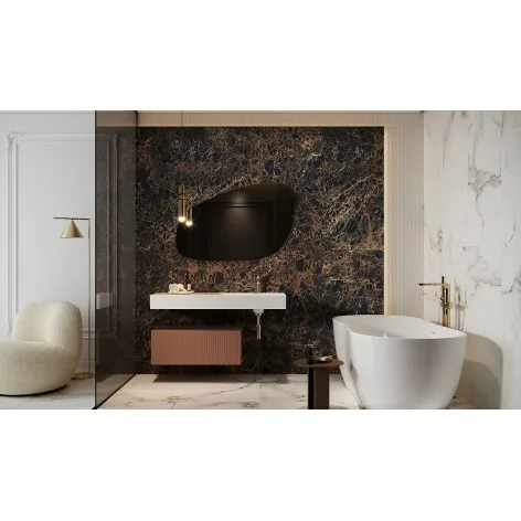 5901771074687 OPOCZNO NT1344-001-1 Nero Dorato Lappato Matt Rect 59,8x119,8 60x120 płytki marmurowe czarny marmur