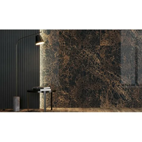 5901771074687 OPOCZNO NT1344-001-1 Nero Dorato Lappato Matt Rect 59,8x119,8 60x120 płytki marmurowe czarny marmur