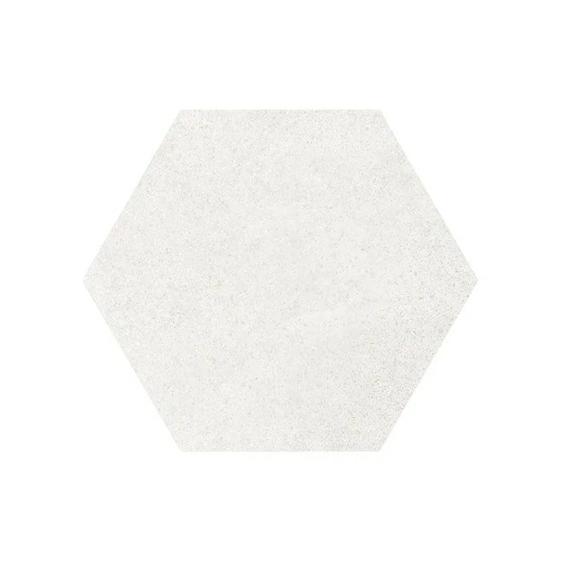 8435404933128 EQUIPE Hexatile Cement White EQ 22092 Płytka Gresowa Cegiełka Mat. 17,5x20 Hiszpańskie kafelki podłogowe