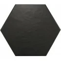 8435404933296 EQUIPE Hexatile Negro Mate EQ 20338 Płytka Gresowa Mat. 17,5x20 hiszpańskie czarne kafelki podłogowe