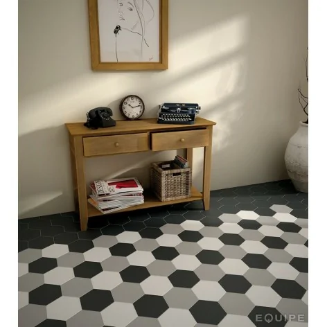 8435404933029 EQUIPE Hexatile Blanco Mate EQ 20339 Płytka Gresowa Mat. 17,5x20 Hiszpańskie kafelki podłogowe białe