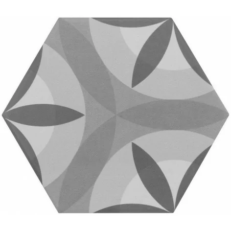 8435404933265 EQUIPE Hexatile Nature B&W EQ 21355 Płytka Gresowa Mat. 17,5x20 Hiszpańskie kafelki podłogowe patchwork