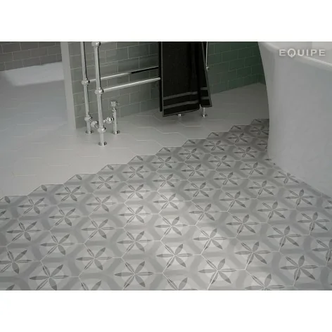 8435404933265 EQUIPE Hexatile Nature B&W EQ 21355 Płytka Gresowa Mat. 17,5x20 Hiszpańskie kafelki podłogowe patchwork