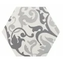8435404933203 EQUIPE Hexatile Harmony B&W EQ 21357 Płytka Gresowa Mat. 17,5x20 Hiszpańskie kafelki patchwork podłogowe