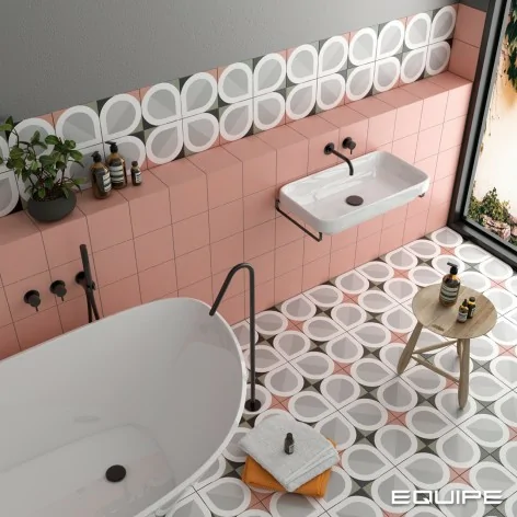 8435404951719 EQUIPE Bauhome Blatt Cold EQ 27692 Płytka Gresowa Mat. 20x20 Hiszpańskie Kafelki podłogowe patchwork