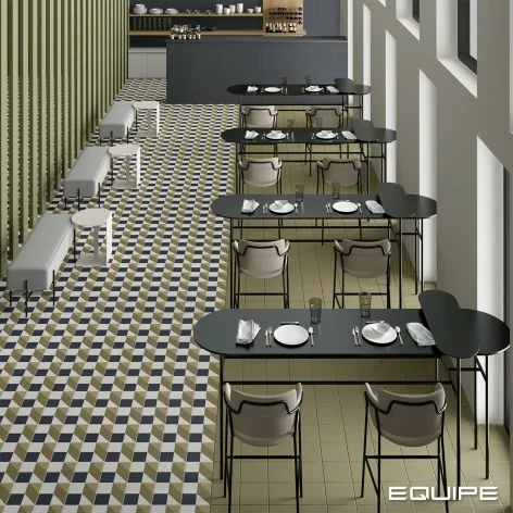 8435404951740 EQUIPE Bauhome Karo Warm EQ 27695 Płytka Gresowa Mat. 20x20 Hiszpańskie kafelki podłogowe patchwork