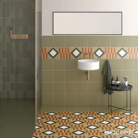 8435404951597 EQUIPE Bauhome Minze EQ 27680 Płytka Gresowa Mat. 20x20 Zielone hiszpańskie kafelki podłogowe matowe