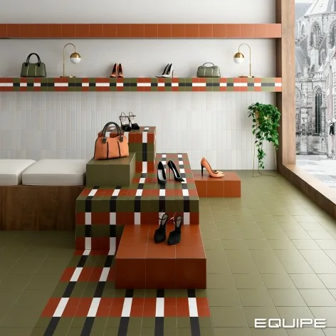 8435404951580 EQUIPE Bauhome Grün EQ 27679 Płytka Gresowa Mat. 20x20 Hiszpańskie podłogowe zielone kafelki matowe 20x20