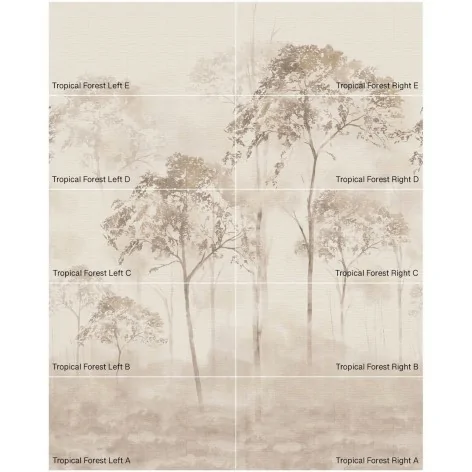 5903238072540 TUBĄDZIN Tropical Forest Right D Dekor Gresowy Rekt. Mat. 59,8x119,8 60x120 DP-01-319-1198-0598-1-037