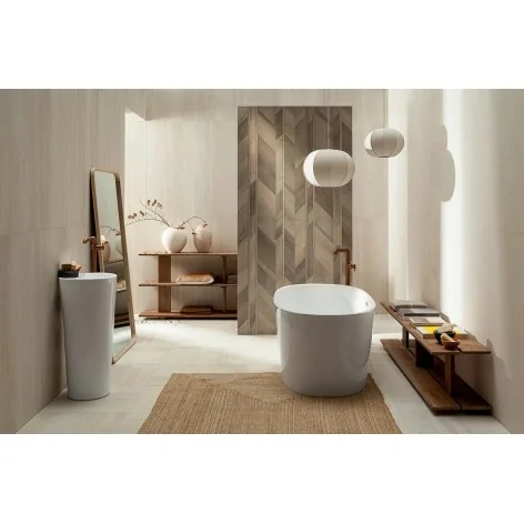 5900199287716 TUBĄDZIN Echo Wood Beige Płytka Ścienna Rekt. Mat. 59,8x119,8 60x120 płytki drewnopodobne ceramika tubądzin