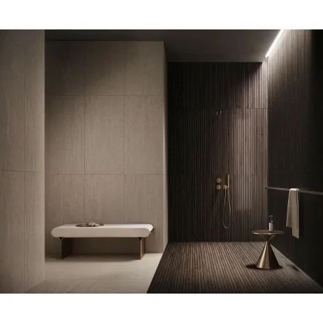 5900199288072 TUBĄDZIN Echo Lamella Brown STR Płytka Ścienna Rekt. Mat. 59,8x119,8 60x120 Płytki Drewnopodobne Tubądzin