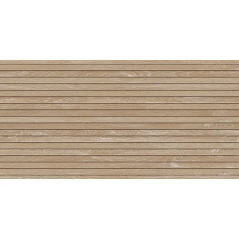 5900199287952 TUBĄDZIN Echo Lamella Beige STR Płytka Ścienna Rekt. Mat. 59,8x119,8 60x120 Płytki Drewnopodobne Tubądzin