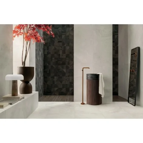 5900199287839 TUBĄDZIN Echo Wood Brown Płytka Ścienna Rekt. Mat. 59,8x119,8 60x120 Płytki drewnopodobne tubądzin