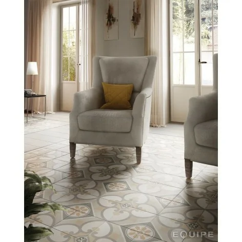 8435081496770 EQUIPE Caprice Burgundy Border EQ 20928 Płytka Gresowa Mat. 20x20 Hiszpańska terakota Patchwork