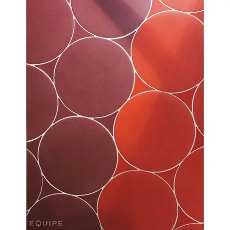 Hiszpańskie kafelki podłogowe TERAKOTA EQUIPE Sfera Rojo 18 Płytka Gresowa Mat. Okrągłe płytki hiszpania