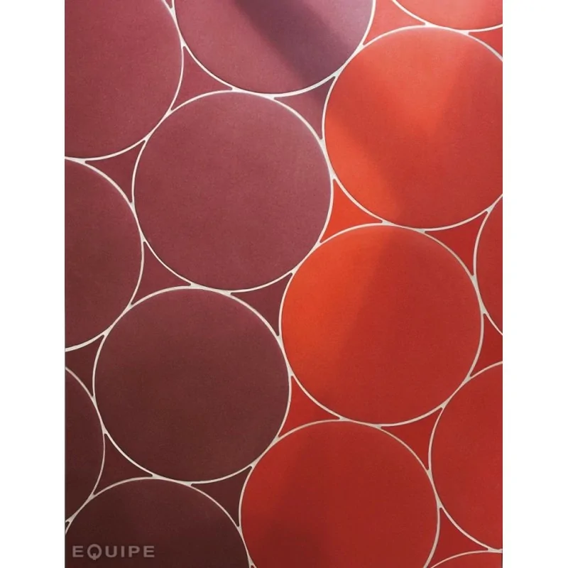 Hiszpańskie kafelki podłogowe TERAKOTA EQUIPE Sfera Rojo 18 Płytka Gresowa Mat. Okrągłe płytki hiszpania
