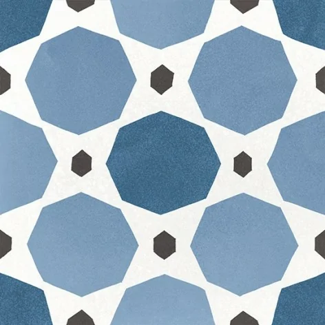 8435404908706 EQUIPE Caprice Deco Sapphite Colours EQ 22118 Płytka Gresowa Mat. 20x20 Hiszpańskie kafelki podłogowe patchwork