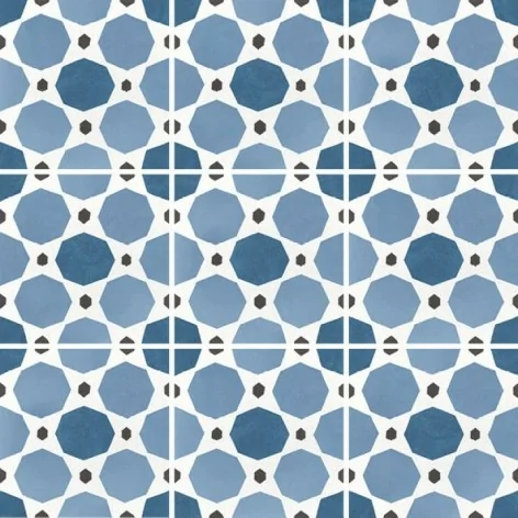 8435404908706 EQUIPE Caprice Deco Sapphite Colours EQ 22118 Płytka Gresowa Mat. 20x20 Hiszpańskie kafelki podłogowe patchwork