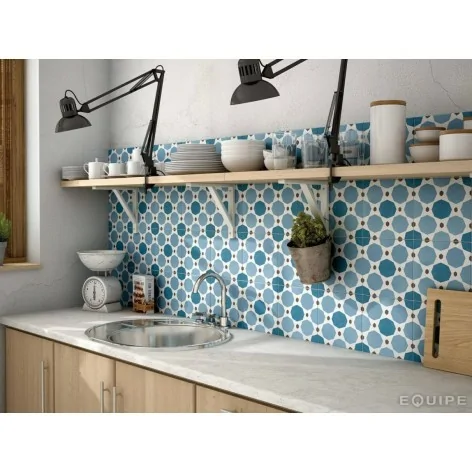 8435404908706 EQUIPE Caprice Deco Sapphite Colours EQ 22118 Płytka Gresowa Mat. 20x20 Hiszpańskie kafelki podłogowe patchwork