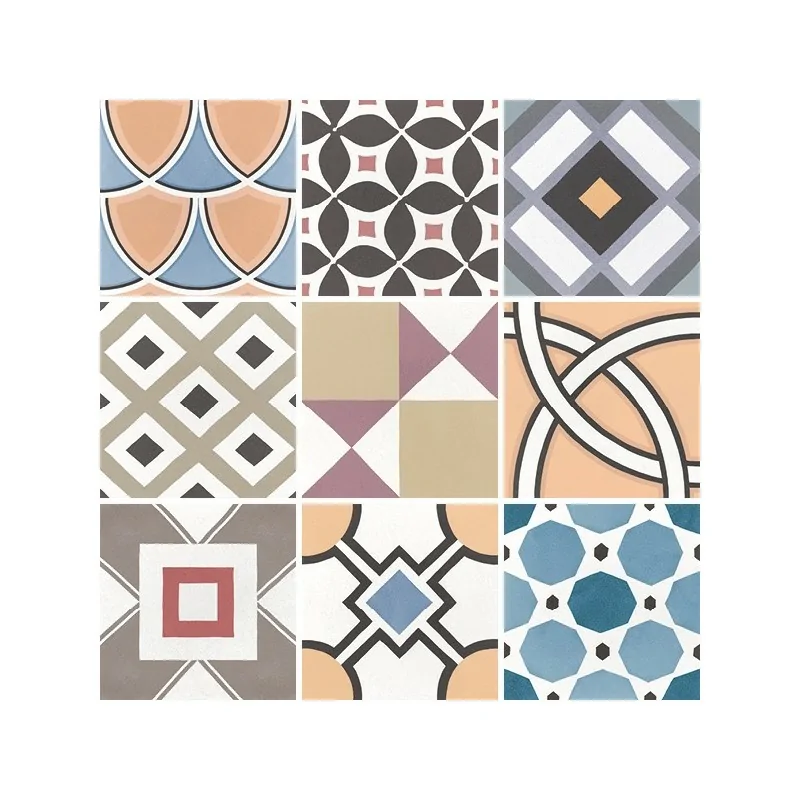 8435404908560 EQUIPE Caprice Deco Patchwork Colours EQ 22104 Płytka Gresowa Mat. 20x20 Hiszpańskie kafelki podłogowe