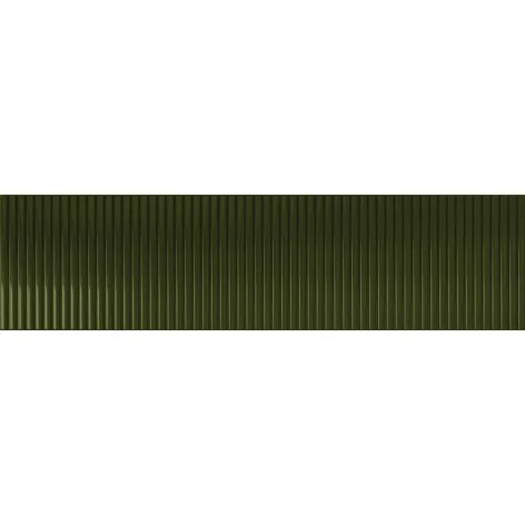 5900199287389 TUBĄDZIN Groove Olive 1 Gloss STR Płytka Ścienna Poler 7,8x29,8 Płytki Cegiełki Ceramika Tubądzin