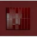 5900199287471 TUBĄDZIN Groove Burgundy 1 Gloss STR Płytka Ścienna Poler 7,8x29,8 298x78 Płytki Cegiełki Ceramika Tubądzin