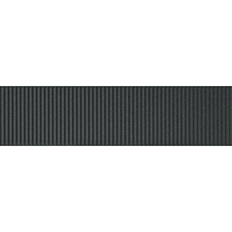 5903238075121 TUBĄDZIN Groove Graphite Sugar 1 STR Płytka Ścienna Struktura Połysk 7,8x29,8 298x78 Płytki Cegiełki Tubądzin