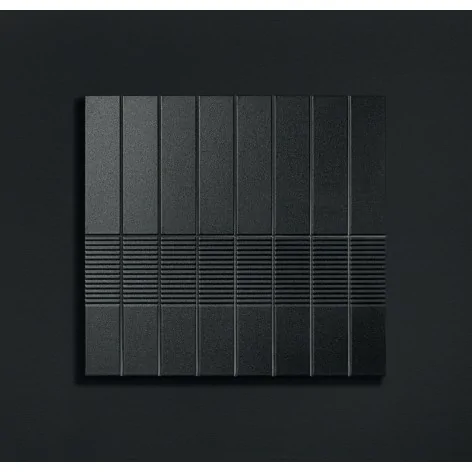 5903238075121 TUBĄDZIN Groove Graphite Sugar 1 STR Płytka Ścienna Struktura Połysk 7,8x29,8 298x78 Płytki Cegiełki Tubądzin