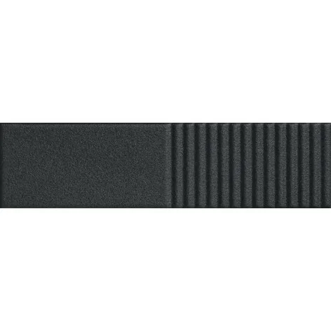 5903238075152 TUBĄDZIN Groove Graphite Sugar 2 STR Płytka Ścienna Struktura Połysk 7,8x29,8 298x78 Płytki Cegiełki Tubądzin