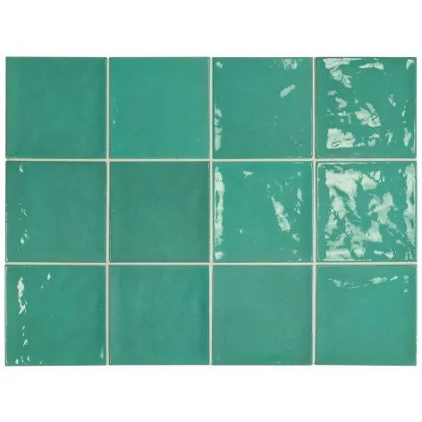 8435404938147 Hiszpańskie Kafelki Turkusowe EQUIPE Village Teal EQ 25590 Płytka Ścienna Połysk 13,2x13,2 Płytki cegiełki