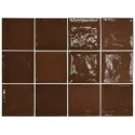 8435404938284 Hiszpańskie płytki EQUIPE Village Walnut Brown EQ 25623 Płytka Ścienna Połysk 13,2x13,2 Brązowe kafelki łazienkowe
