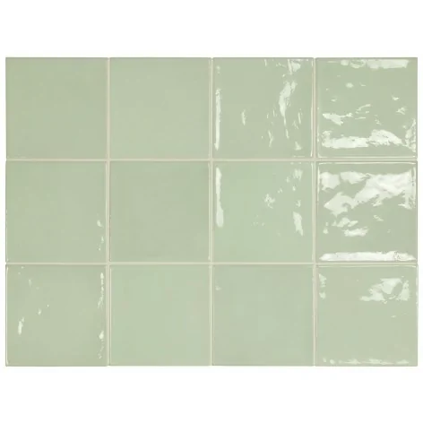 8435404938277 Płytki EQUIPE Village Mint EQ 25622 Płytka Ścienna Połysk 13,2x13,2 Hiszpańskie kafelki łazienkowe miętowe